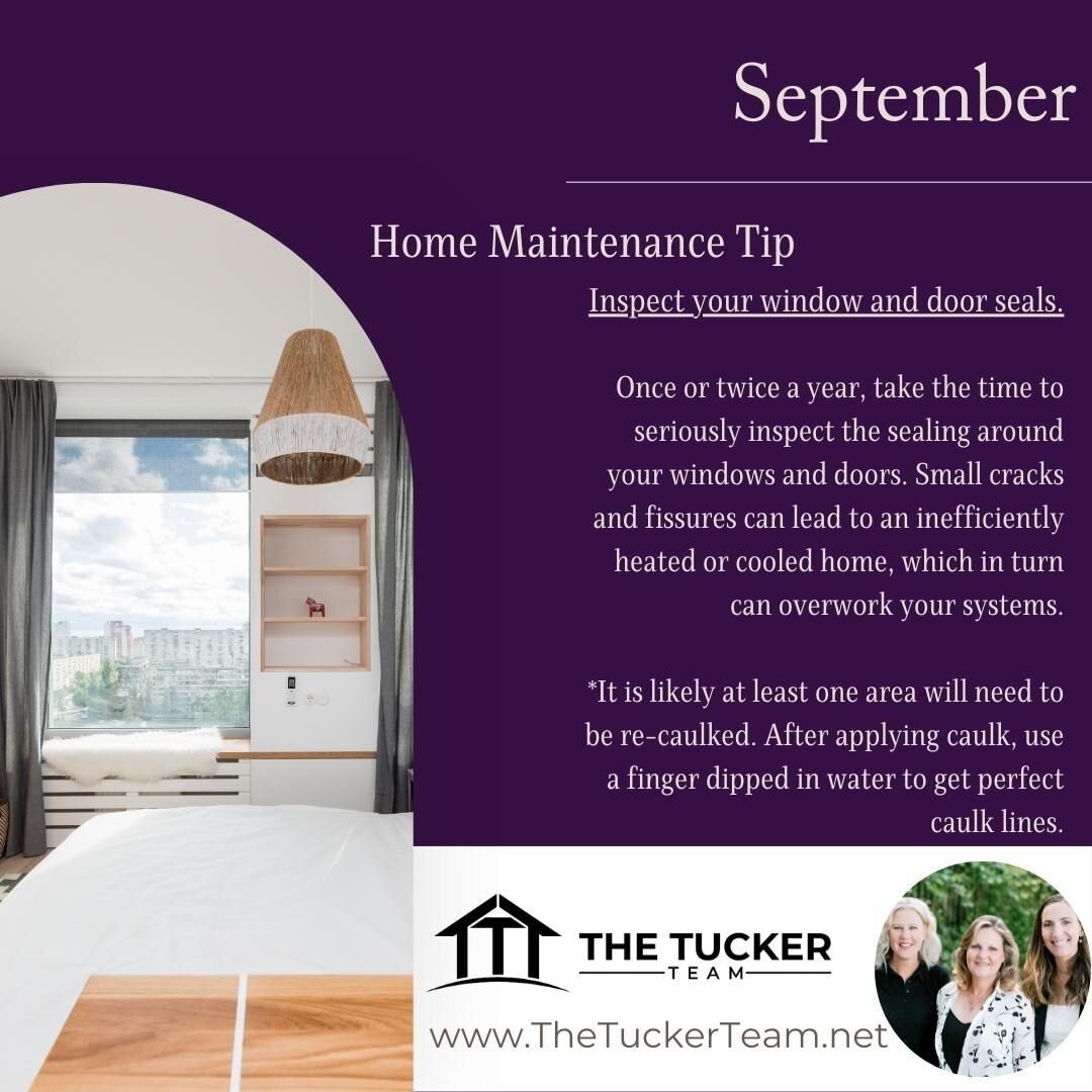 September home maintenance tip. Bust out that caulk and get to sealing! Prevention is the name of this game. #thetuckerteamcolorado  #home #homemaintenance #monthlytips #organizedhome #organization #cleaningtip #cleanhome