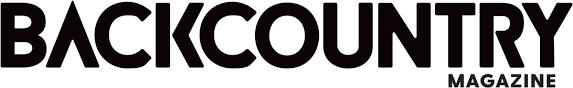 Backcountry Magazine logo in black and white