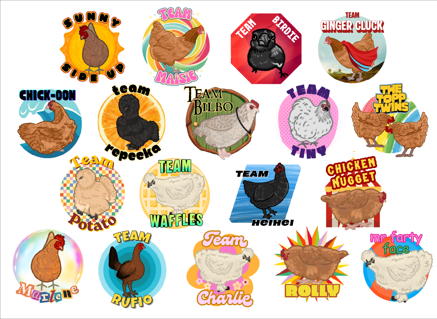 Chickenstock 2026 Sticker Collection - Fundraiser