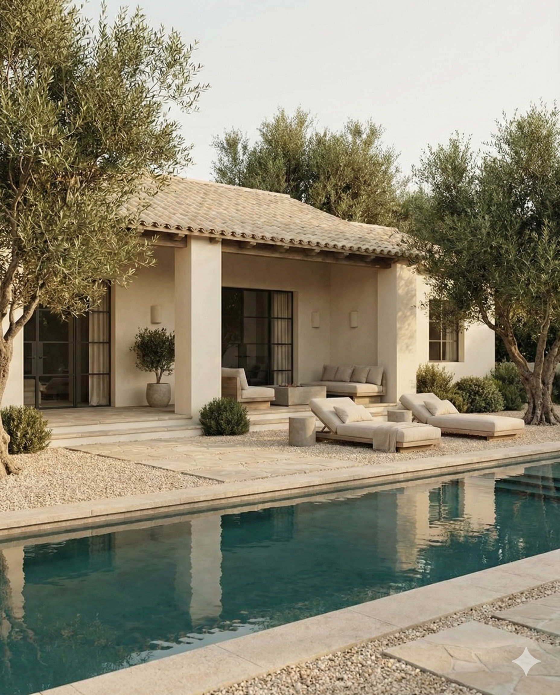 Minimalist Arizona Spa Retreat Outdoor Area