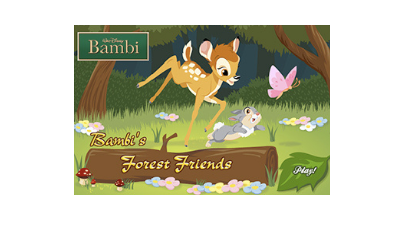 Bambi's Forest Friends Web Game