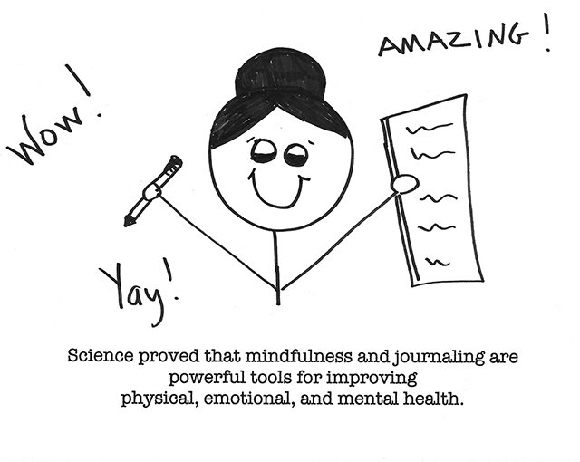 Science proved that mindfulness and journaling are powerful tools for improving physical, emotional, and mental health.