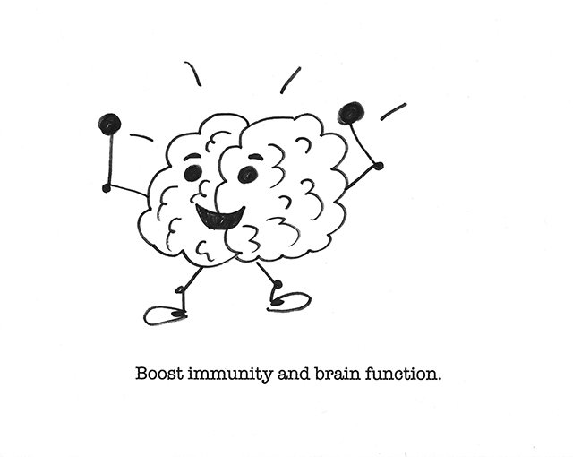 Boost immunity and brain function.