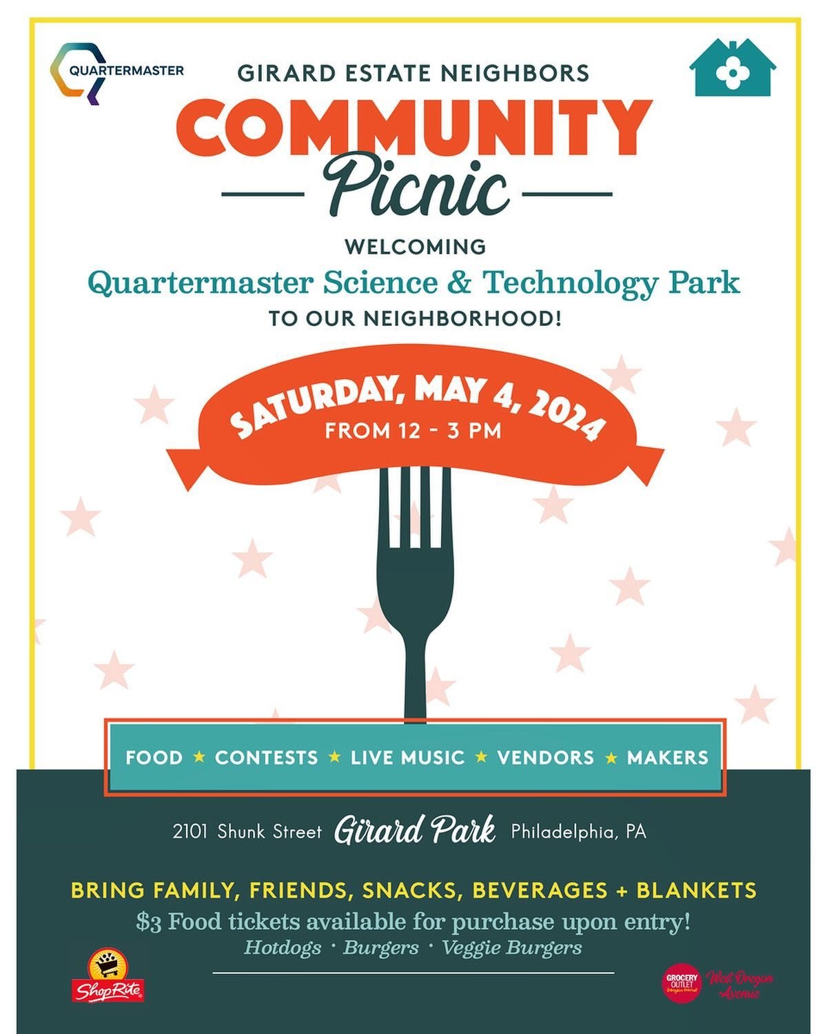 TOMORROW, MAY 4th!!! We&rsquo;ll be over in Girard Park hanging out and giving some haircuts! Come say hello and check out the rest of the vendors. If you live in the neighborhood and would like to see more cool stuff happen in Girard Park try to sto