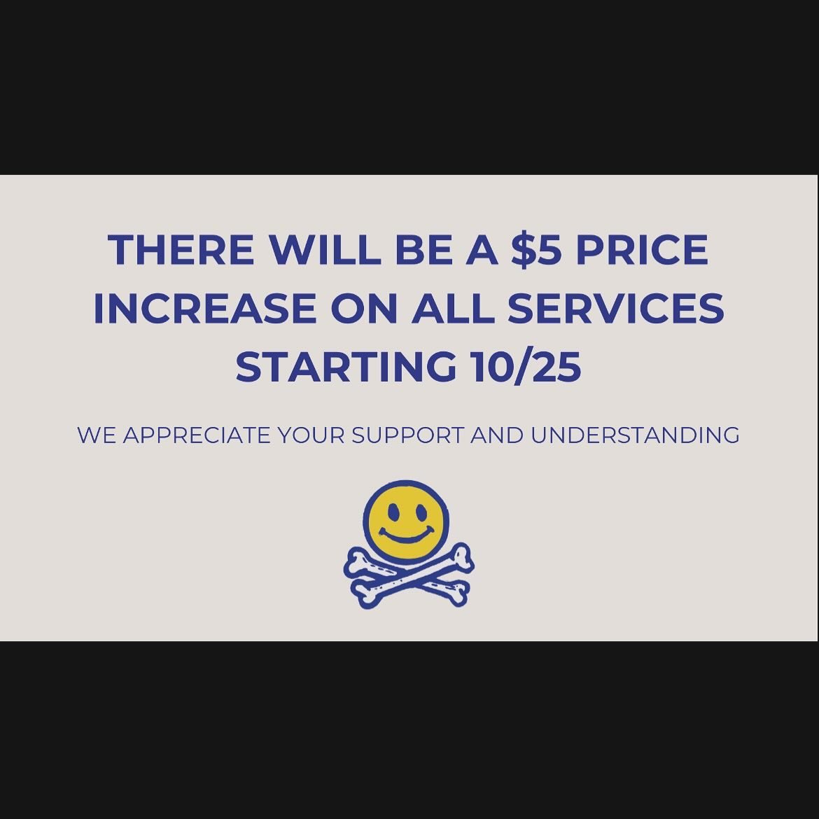 Yo guys, we held off as long as we could. Inflation, cost of living, I know we aren&rsquo;t the first ones you&rsquo;ve heard it from lately. We appreciate the hell out of you all and hope you&rsquo;ll continue to ride with us. 🤝
#PhillyBarber #Phil