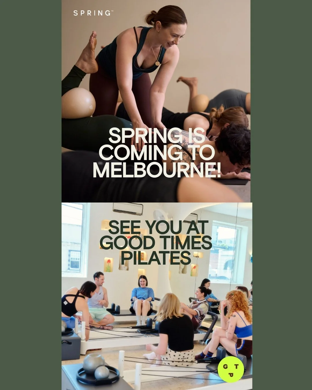 Good Times x SPRING is officially in motion 💫

We&rsquo;ve partnered with @goodtimespilates in Melbourne to bring SPRING&rsquo;s Mat and Reformer teacher training into a studio that already knows how to hold people through joyful, thoughtful movemen