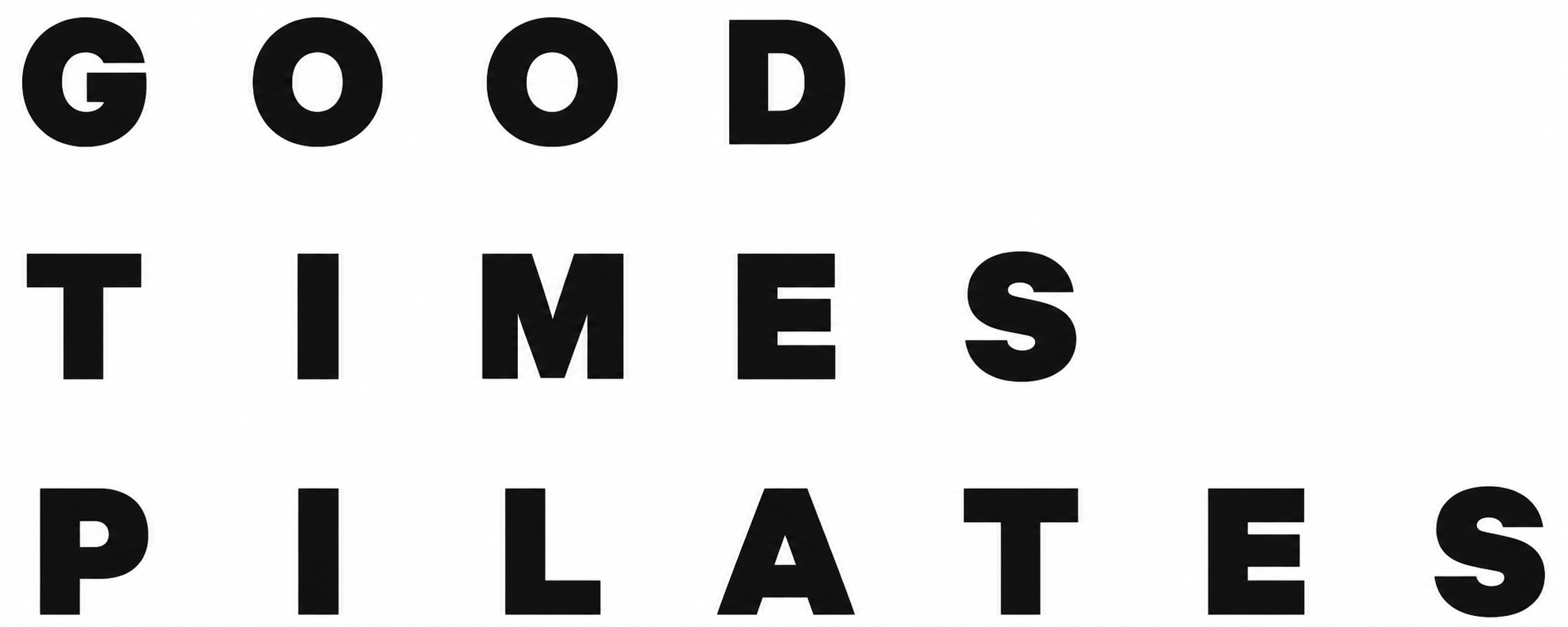 Black text on white background reads 'Good Times Plates' in large bold letters.