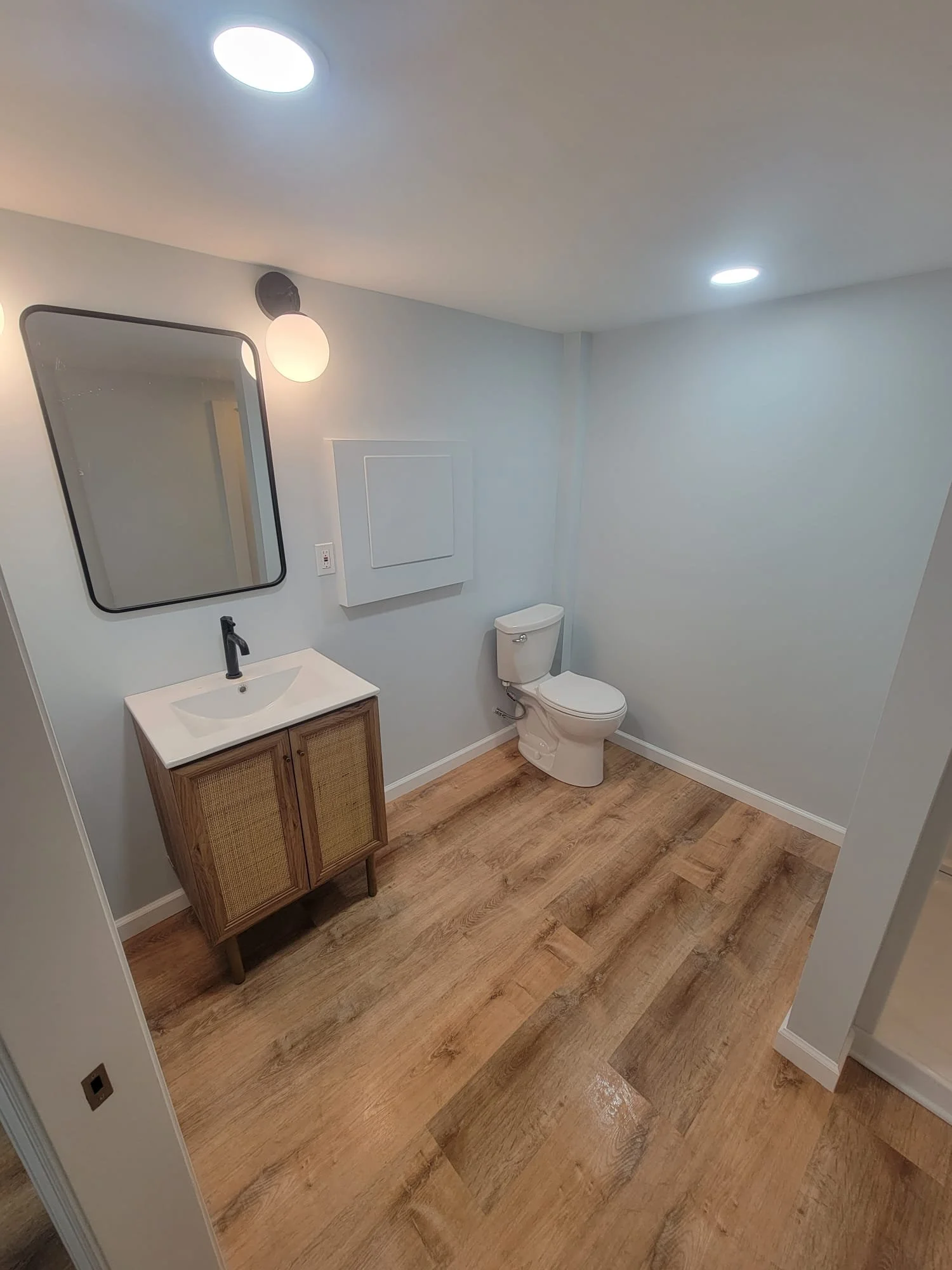 completed bathroom renovation