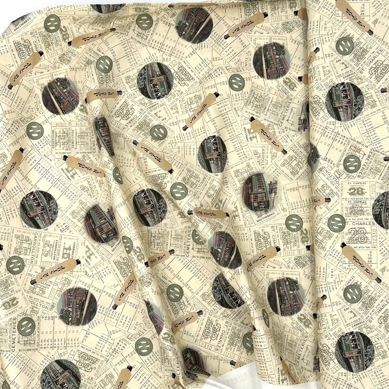 New Orleans by Street Car fabric.jpeg