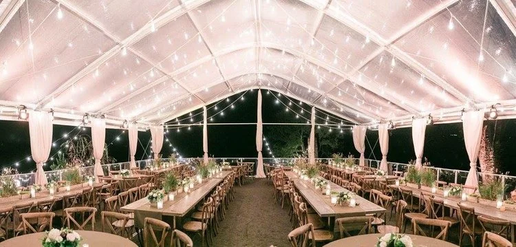 Tent Pole Draping