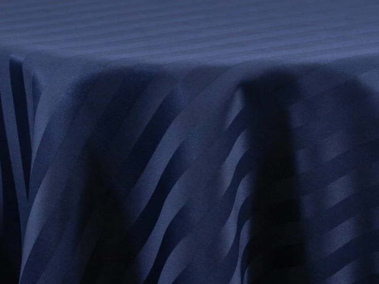 Navy Satin Stripe