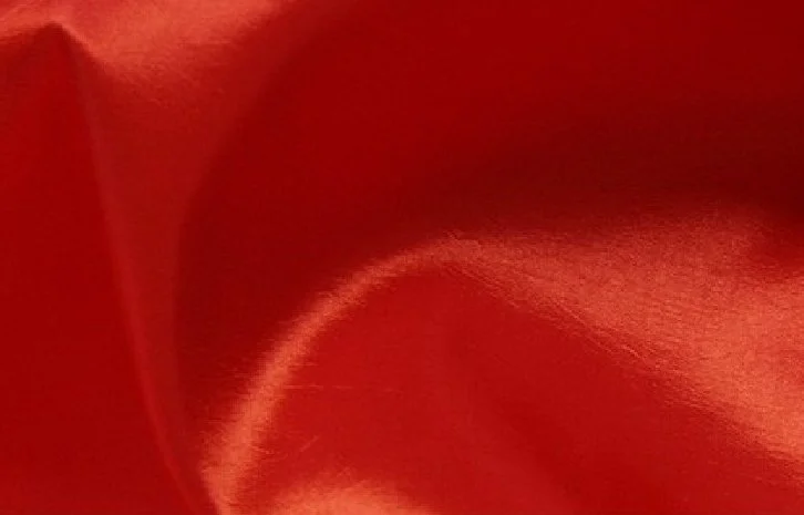 Red Satin Draping