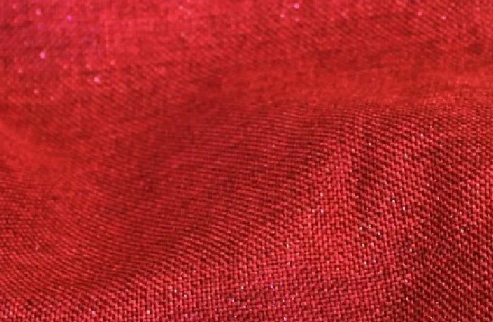 Red Linen Draping