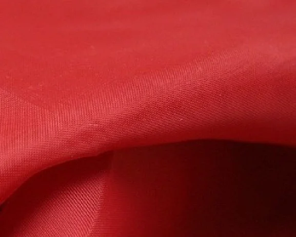 Red Sheer Draping