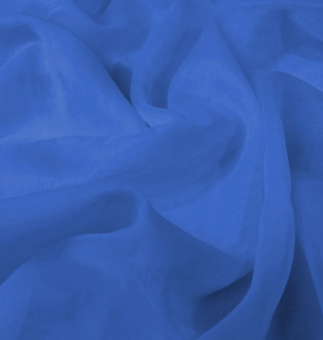 Royal Blue Sheer Draping