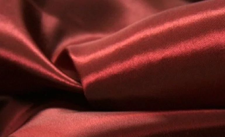 Burgundy Satin Draping