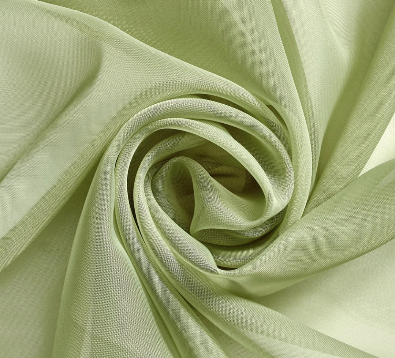 Sage Green Sheer Draping