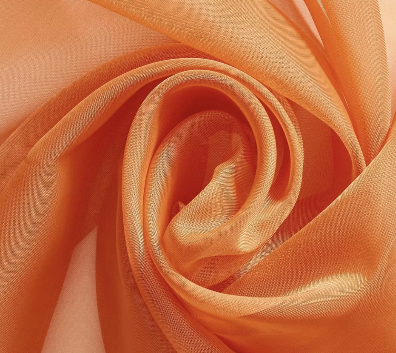 Orange Sheer Draping
