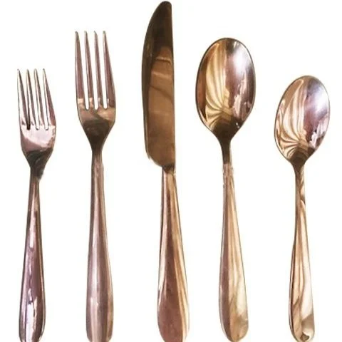 ROSE GOLD POLISHED FLATWARE
