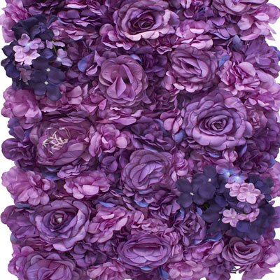 Purple Floral Wall