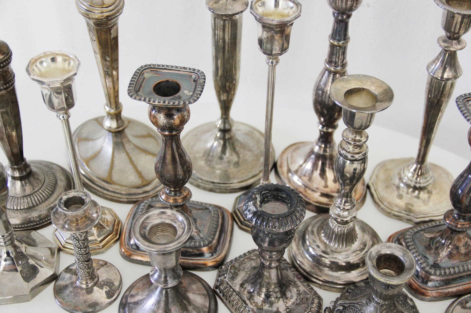 Vintage Silverplate Candlesticks