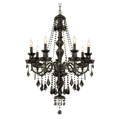"Hunt" Black Crystal Chandelier
