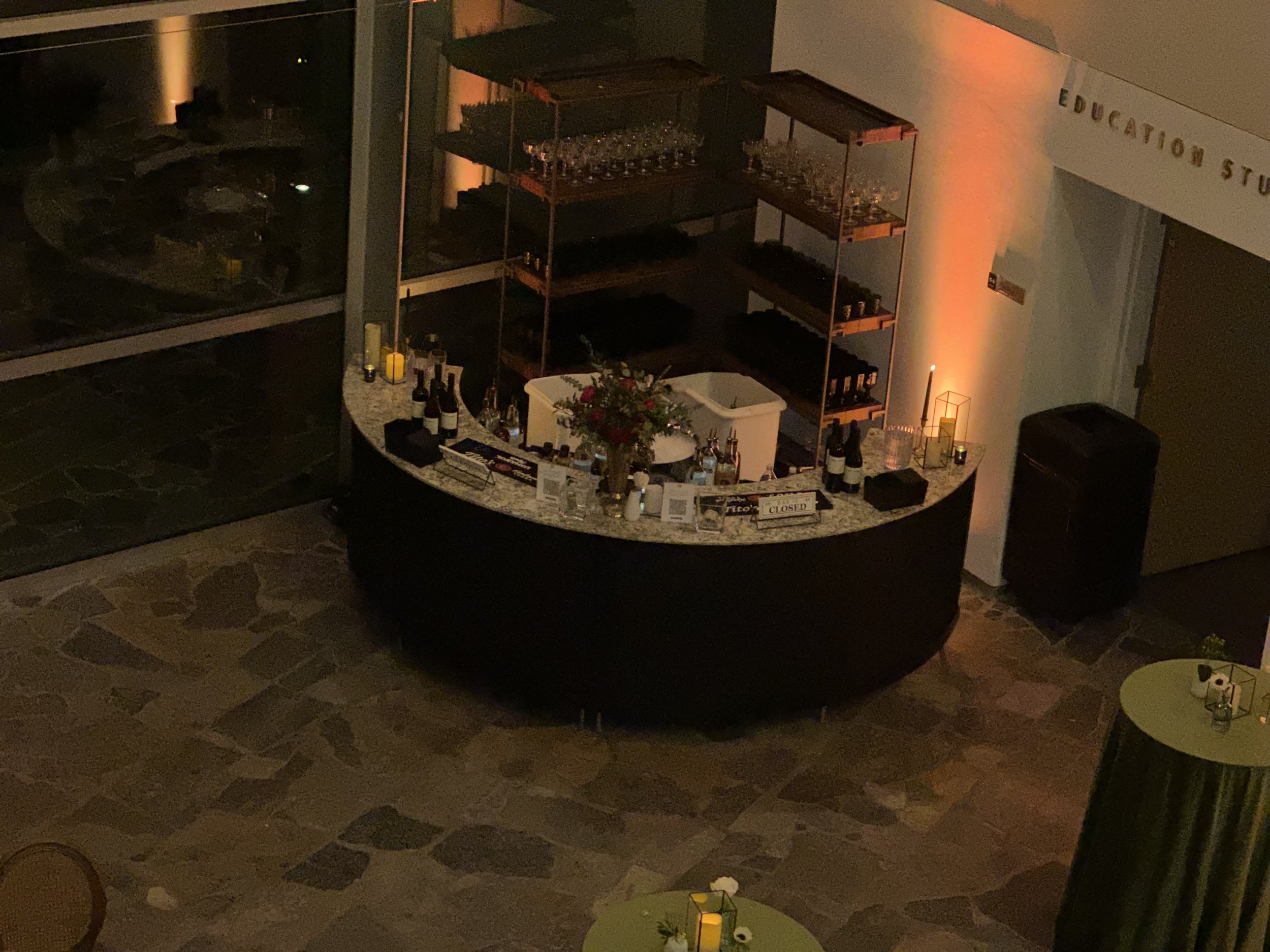 Black Rattan Bar