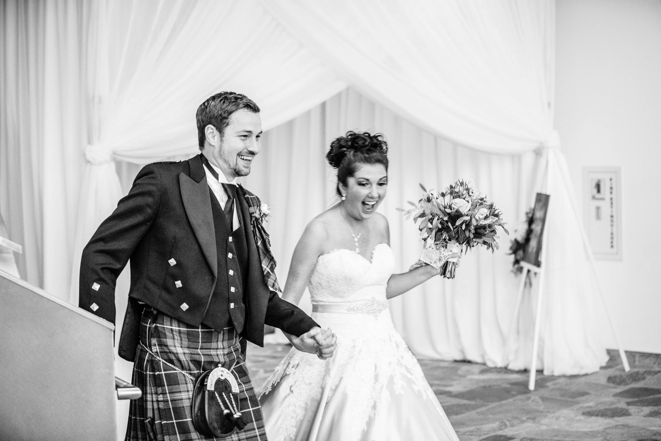 Wedding fabric draping in Chattanooga by Luma Designs