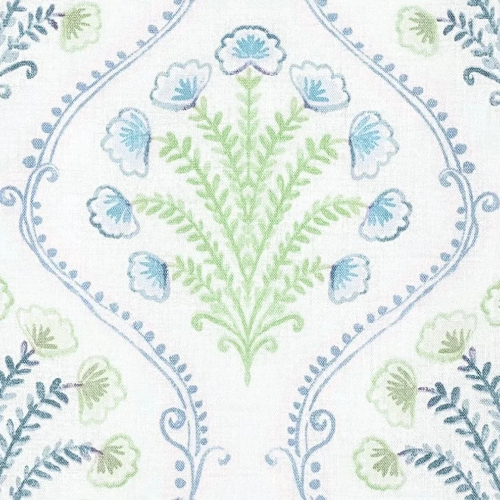 Blue Hourglass Floral