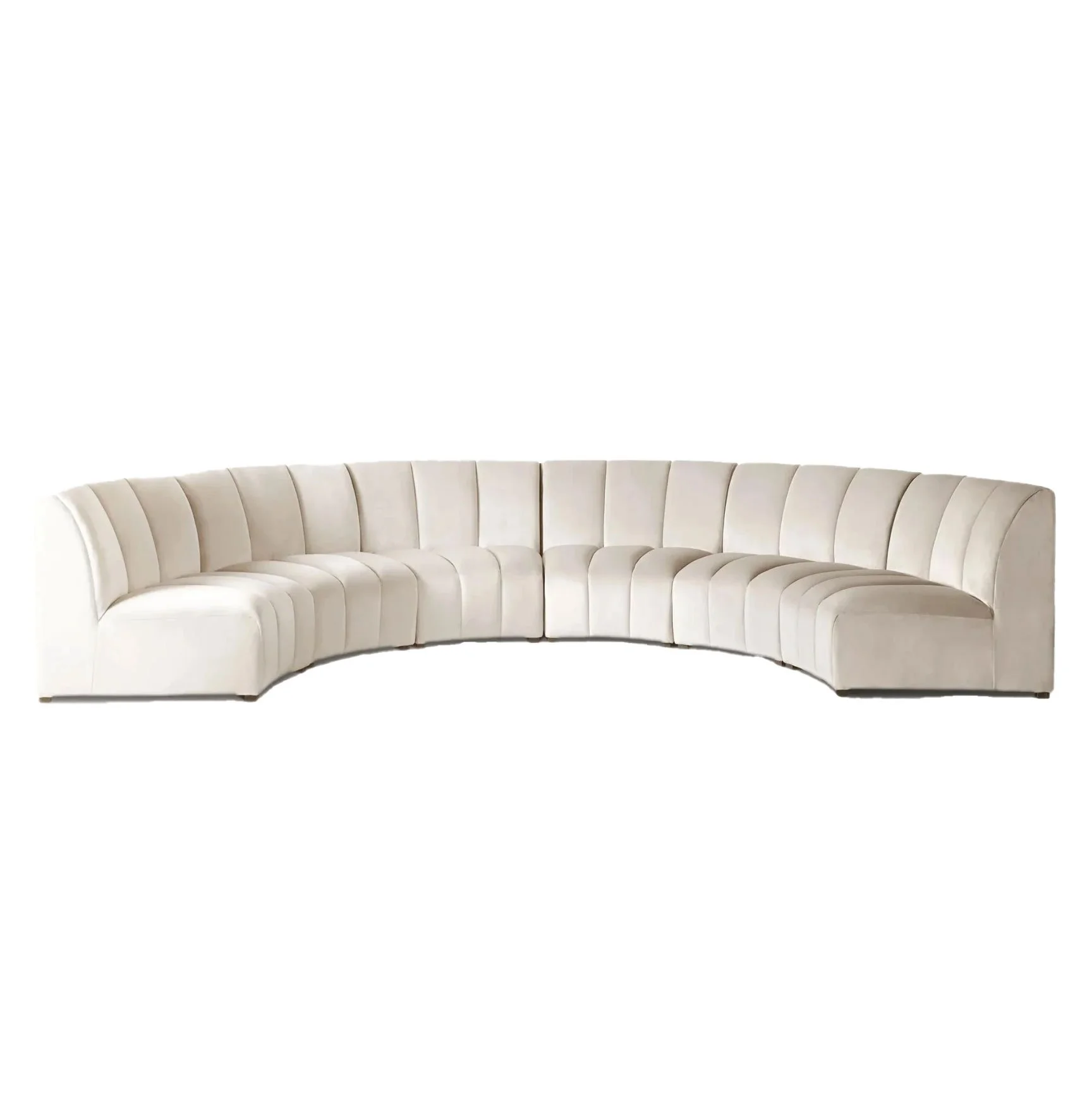 "Martha" Cream Velvet Sectional