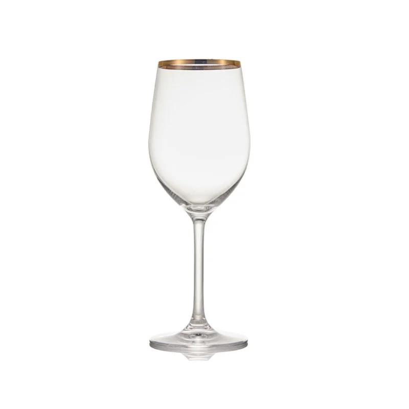 Classic Gold Rim White Wine