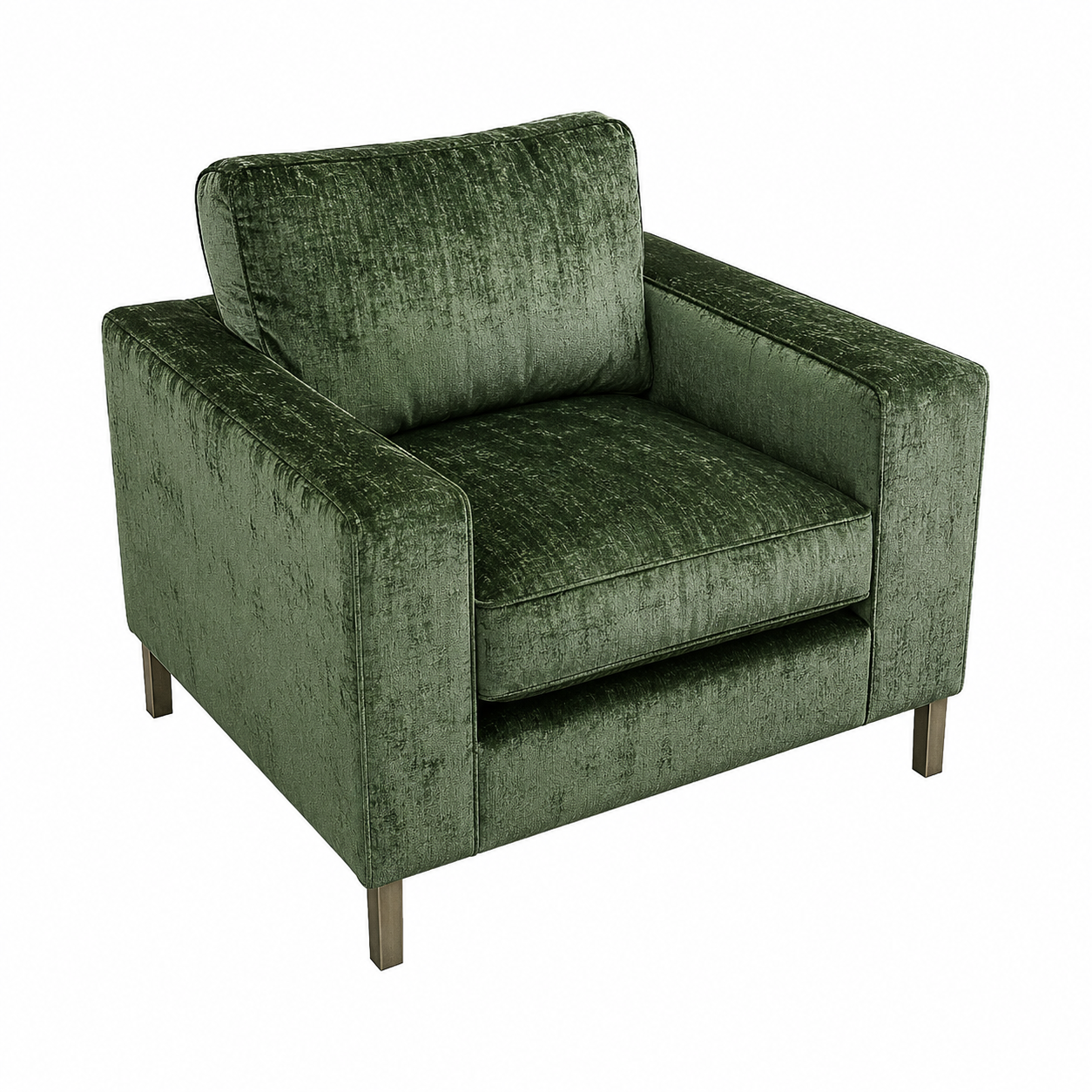 "Hela" Green Accent Chair
