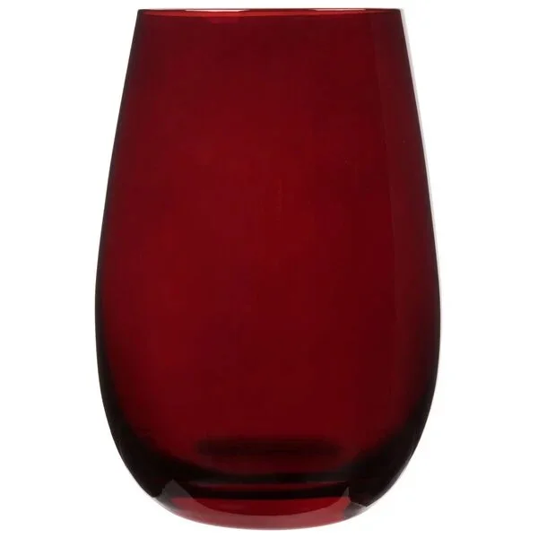 Red Crystal Stemless Wine/Tumbler