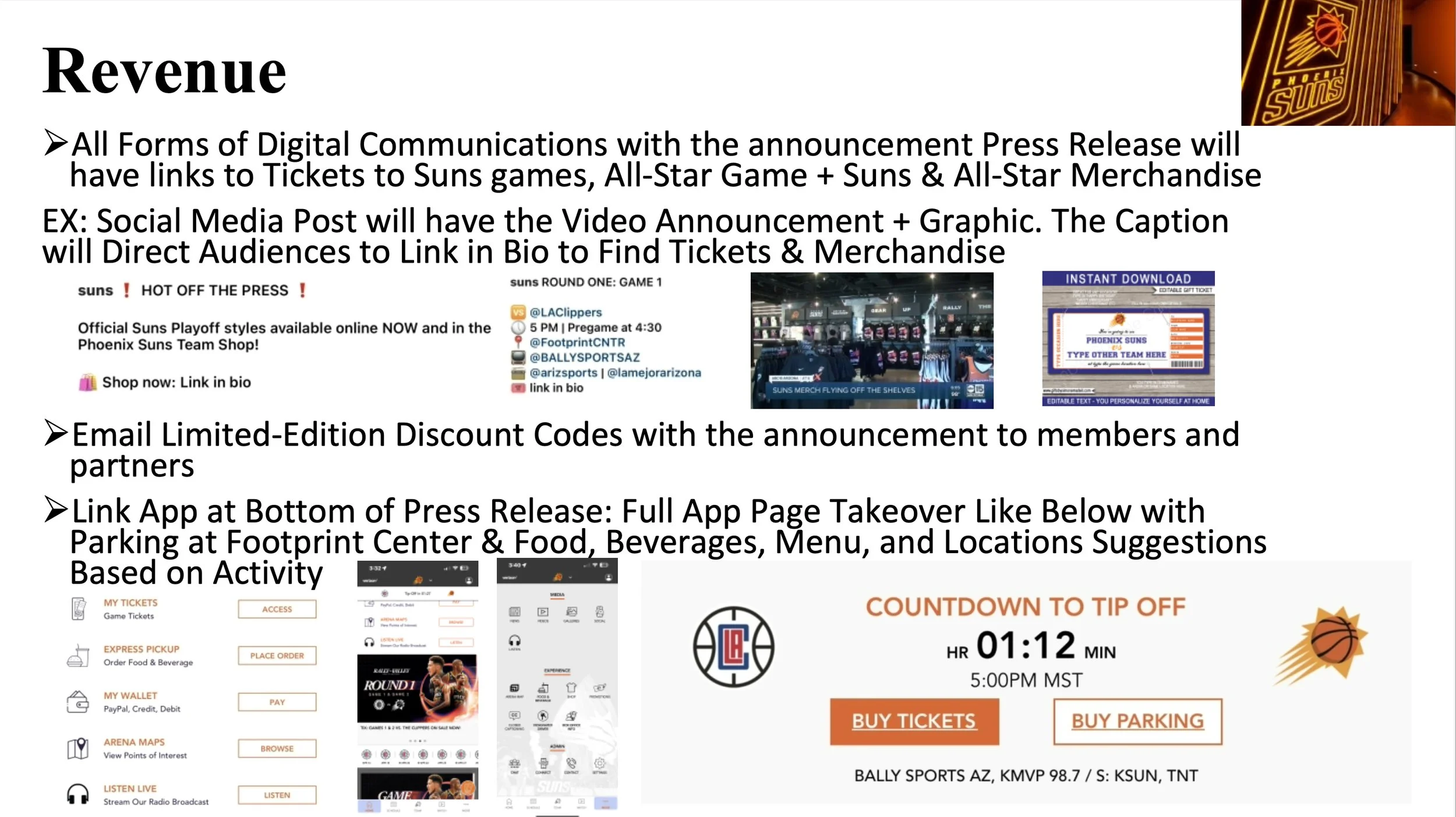 Spring 2023 -Phoenix Suns Strategic Communications Campaign Mockup - Elijah Van Dyke