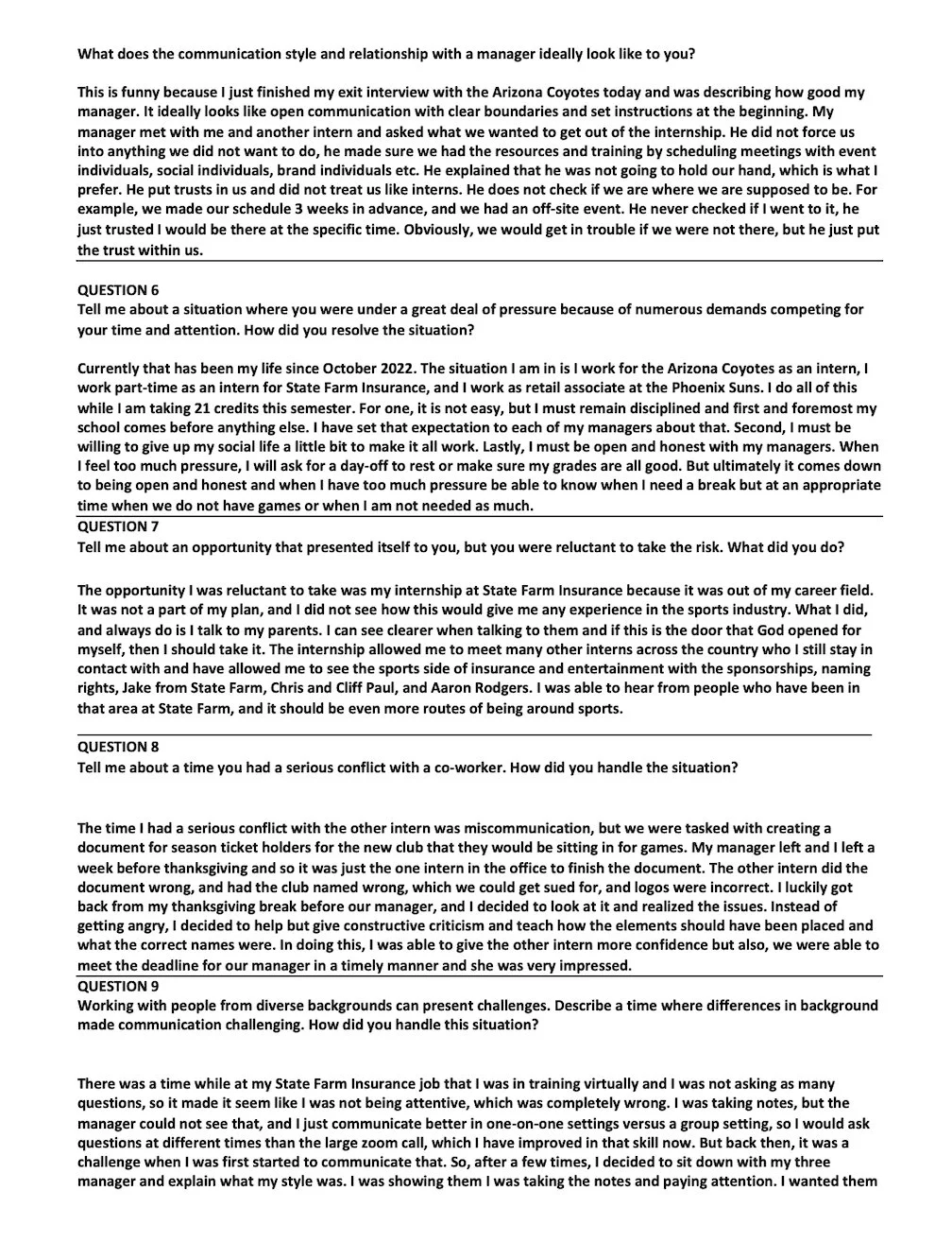 Questionnaire - More About Me 2.0 - Elijah Van Dyke  