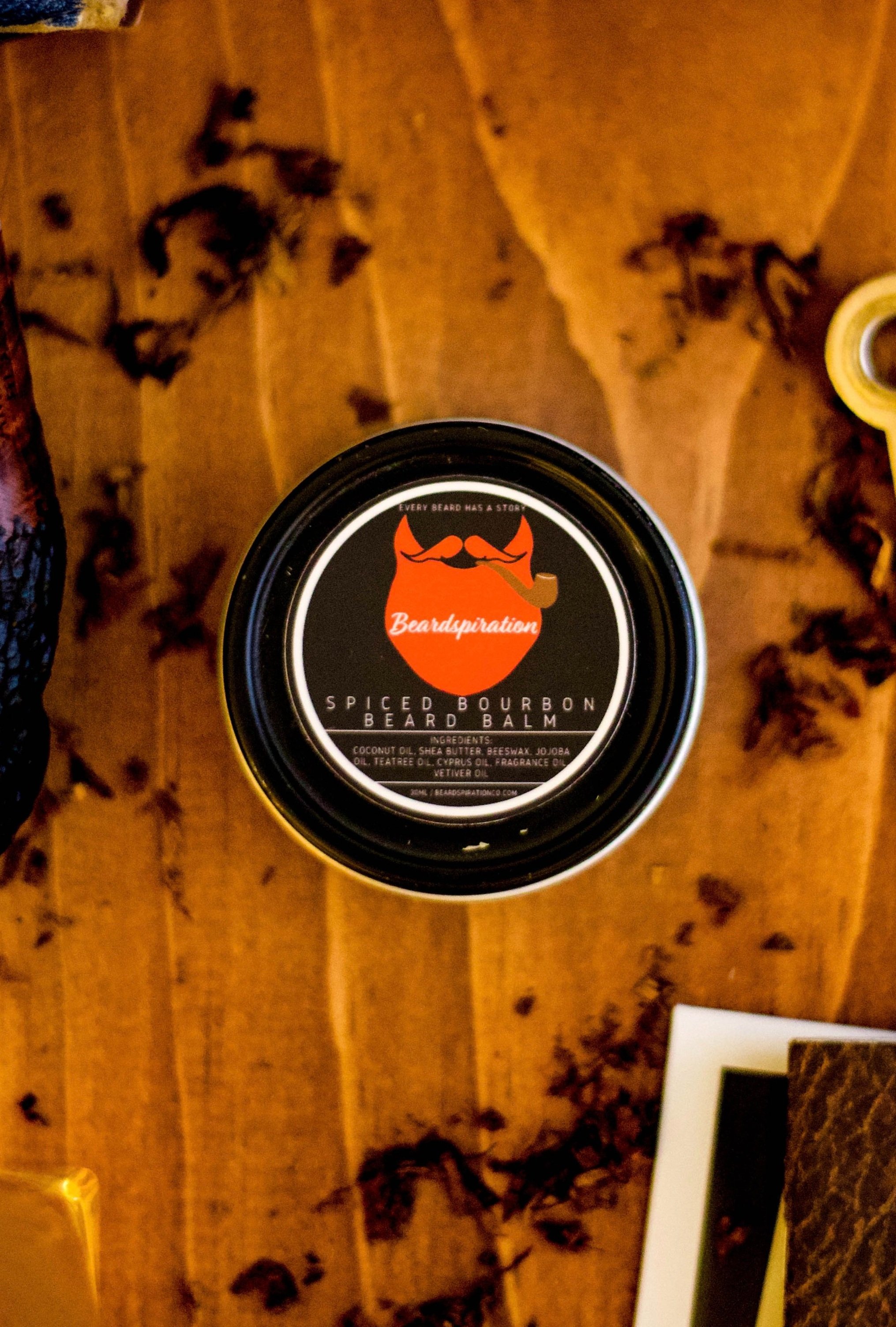 01. Spiced Bourbon Beard Balm (30ml)