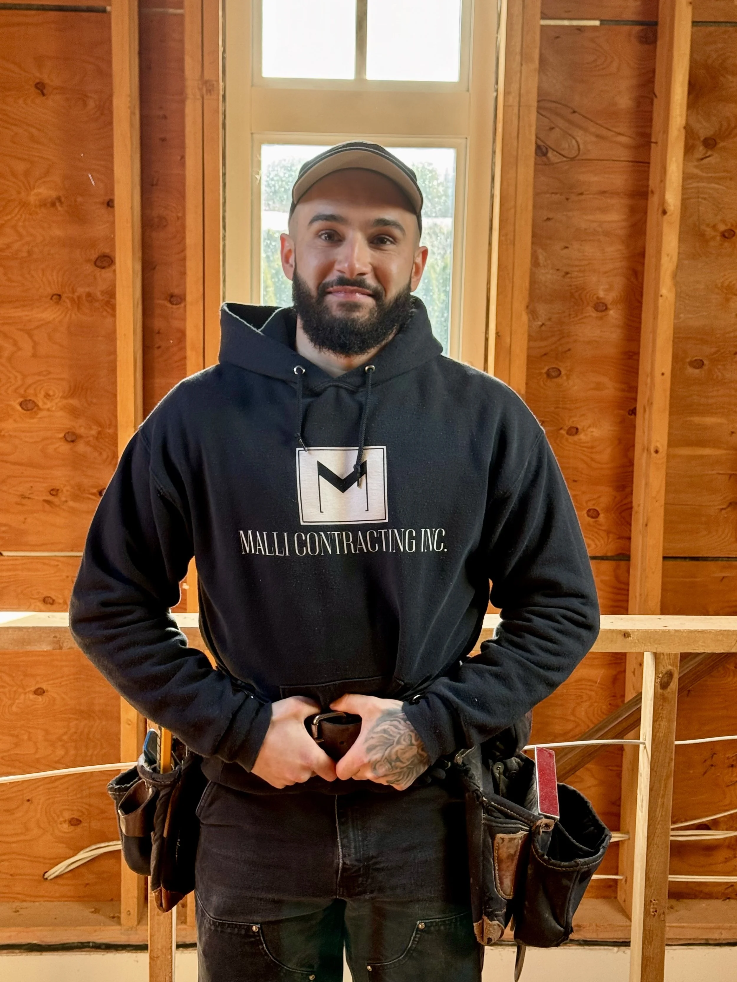 Carpenter toolbelt construction contractor framing