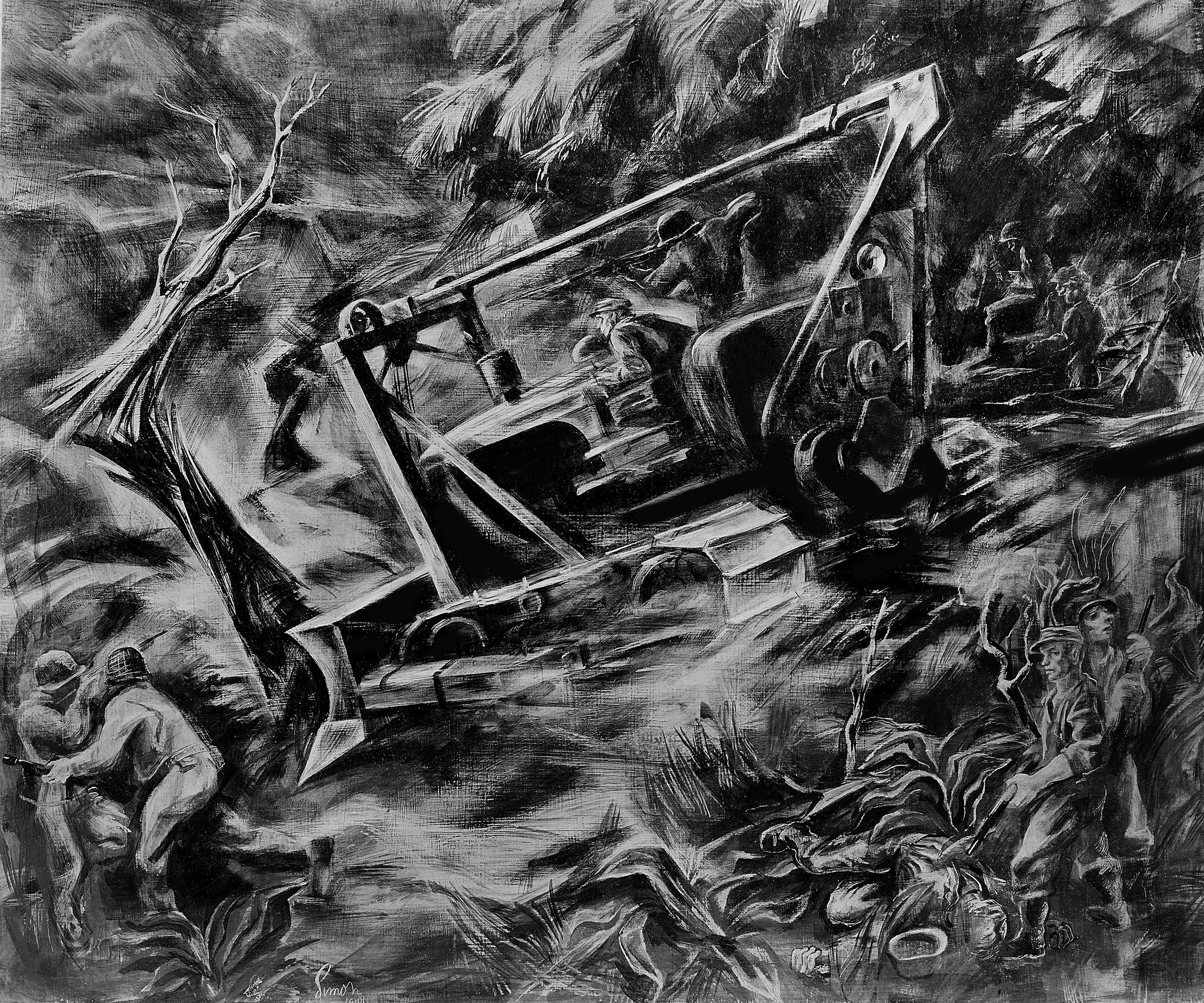 Retreat from Mokmer Airdrome May 1944 Biak Island