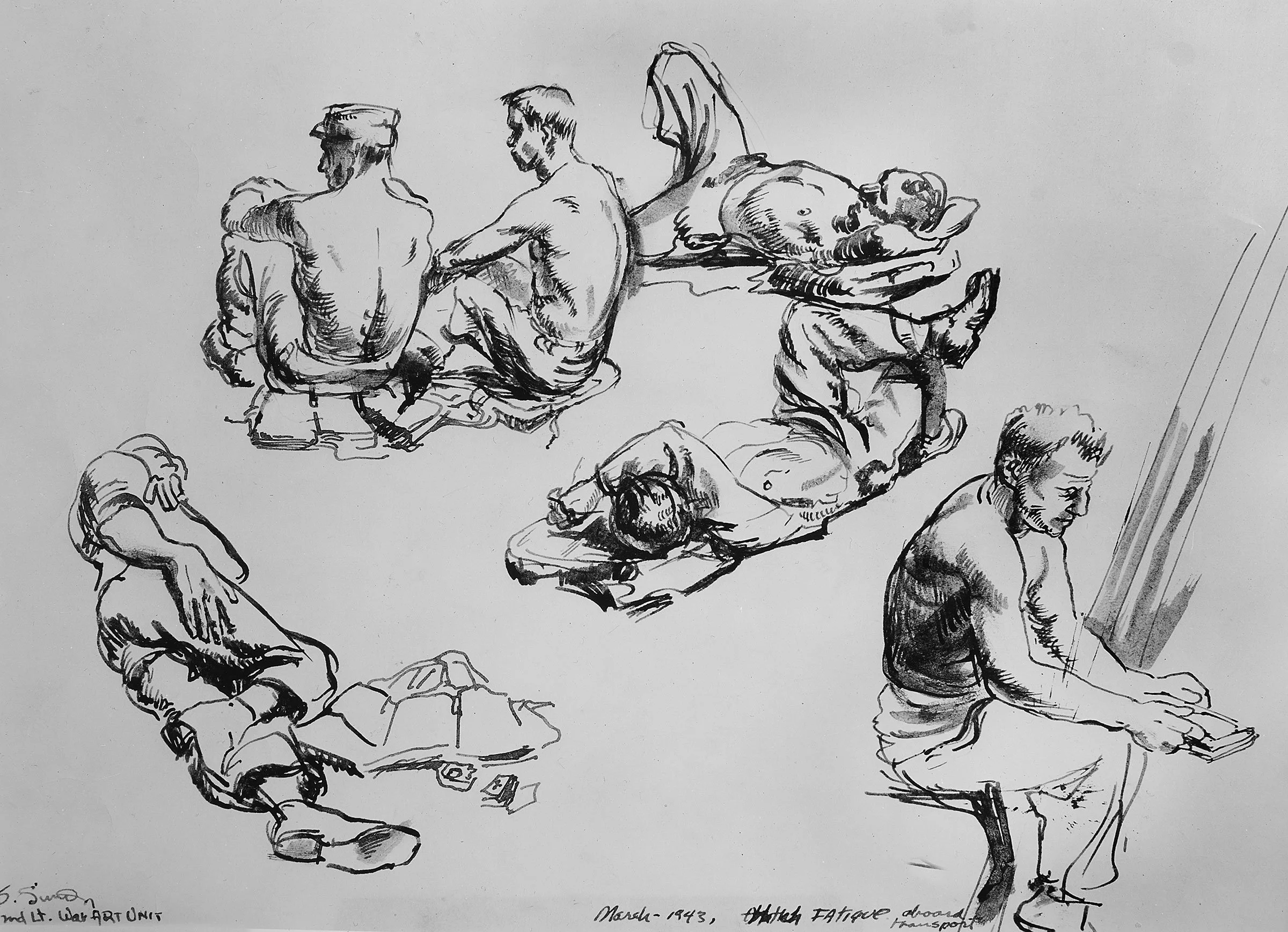 March 1943 Fatigue – Aboard transport