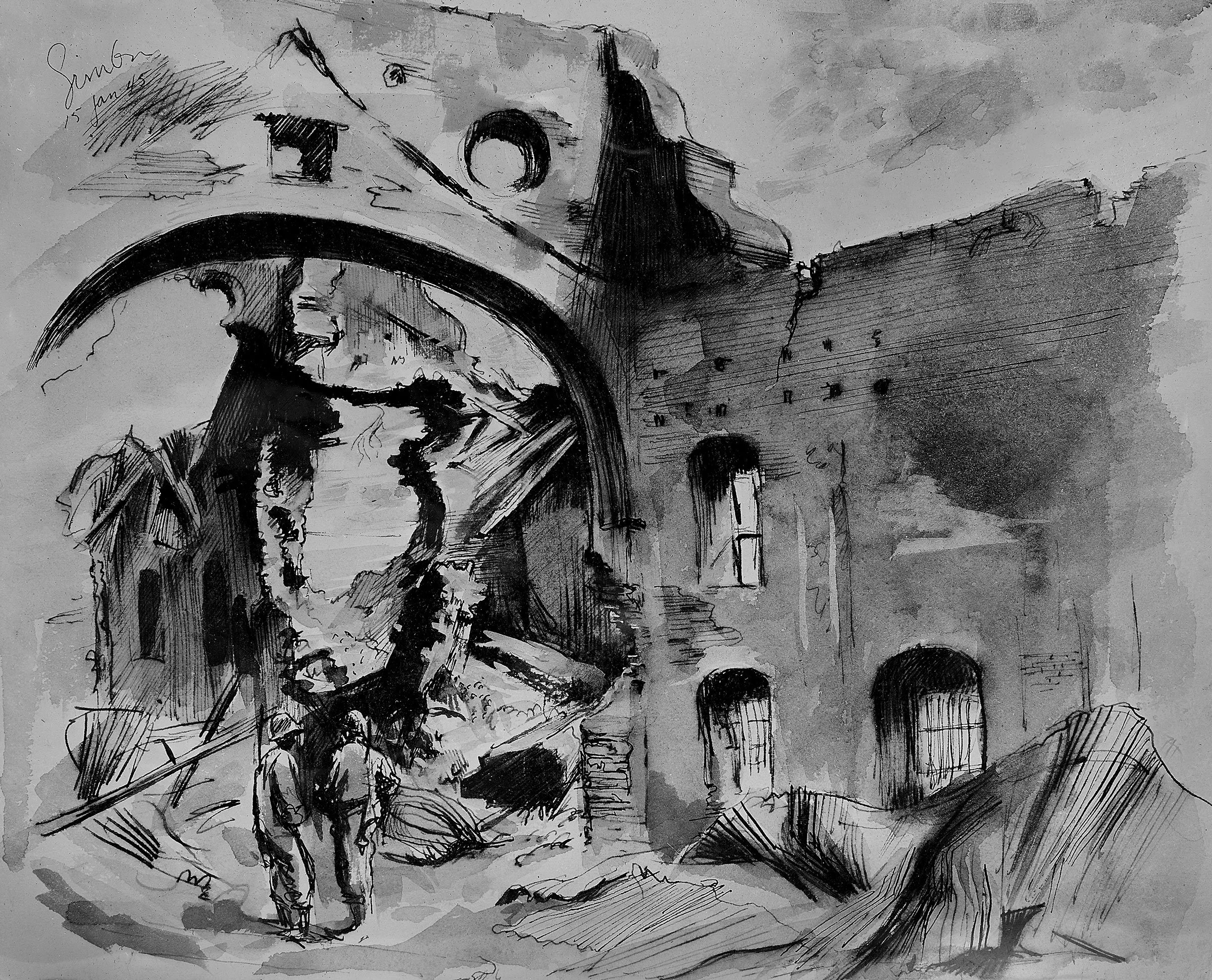 Bombed Cathedral Lyngayen