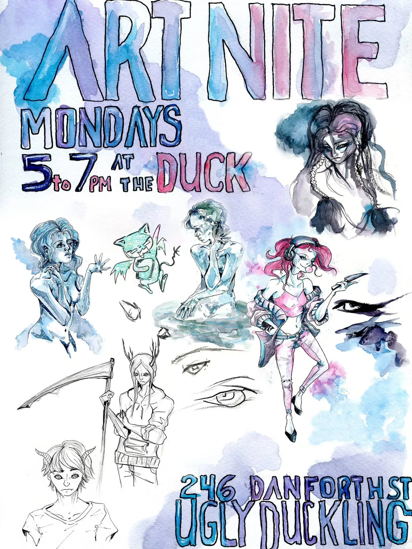 🎨 Mondays just got better at the Duck

Looking for something fun to do in Portland on a Monday?

Come through for Art Mondays at Ugly Duckling Maine from 5 to 7 PM ✨

No pressure, no rules, just a creative space to draw, sketch, paint, or vibe out w