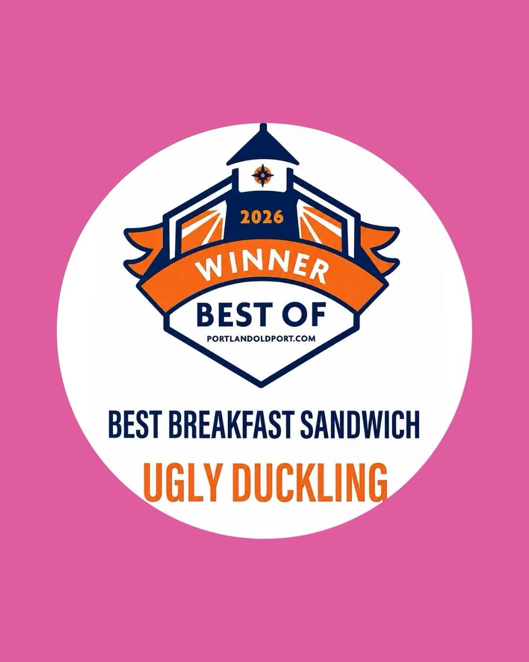 🏆 It&rsquo;s official, Portland! We&rsquo;re the most delicious ugly duckling in town. 😎

🎉 We&rsquo;re super happy to announce that Ugly Duckling has won BEST BREAKFAST SANDWICH in PortlandOldPort.com&rsquo;s Best of 2026!

🥓🍳 Haven&rsquo;t tri