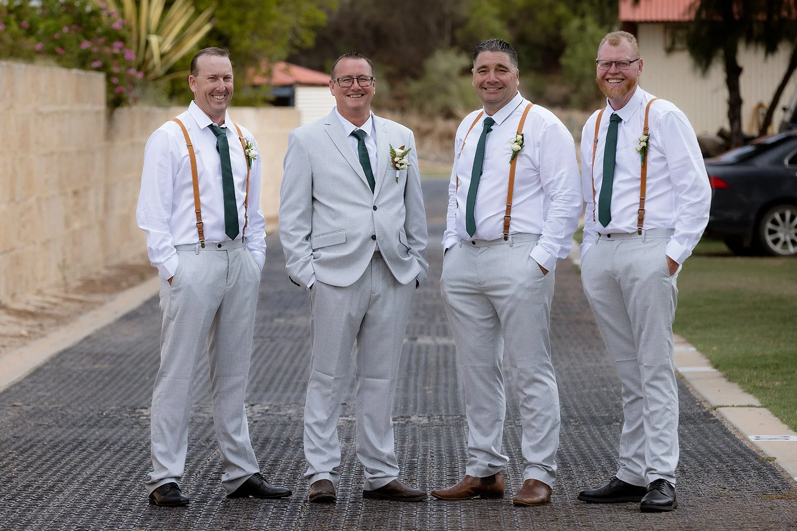 Groom and groomsmen