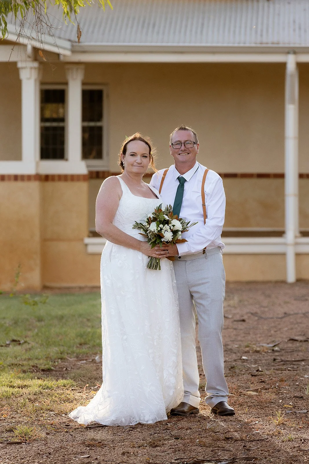Bride and Groom at The Grange
