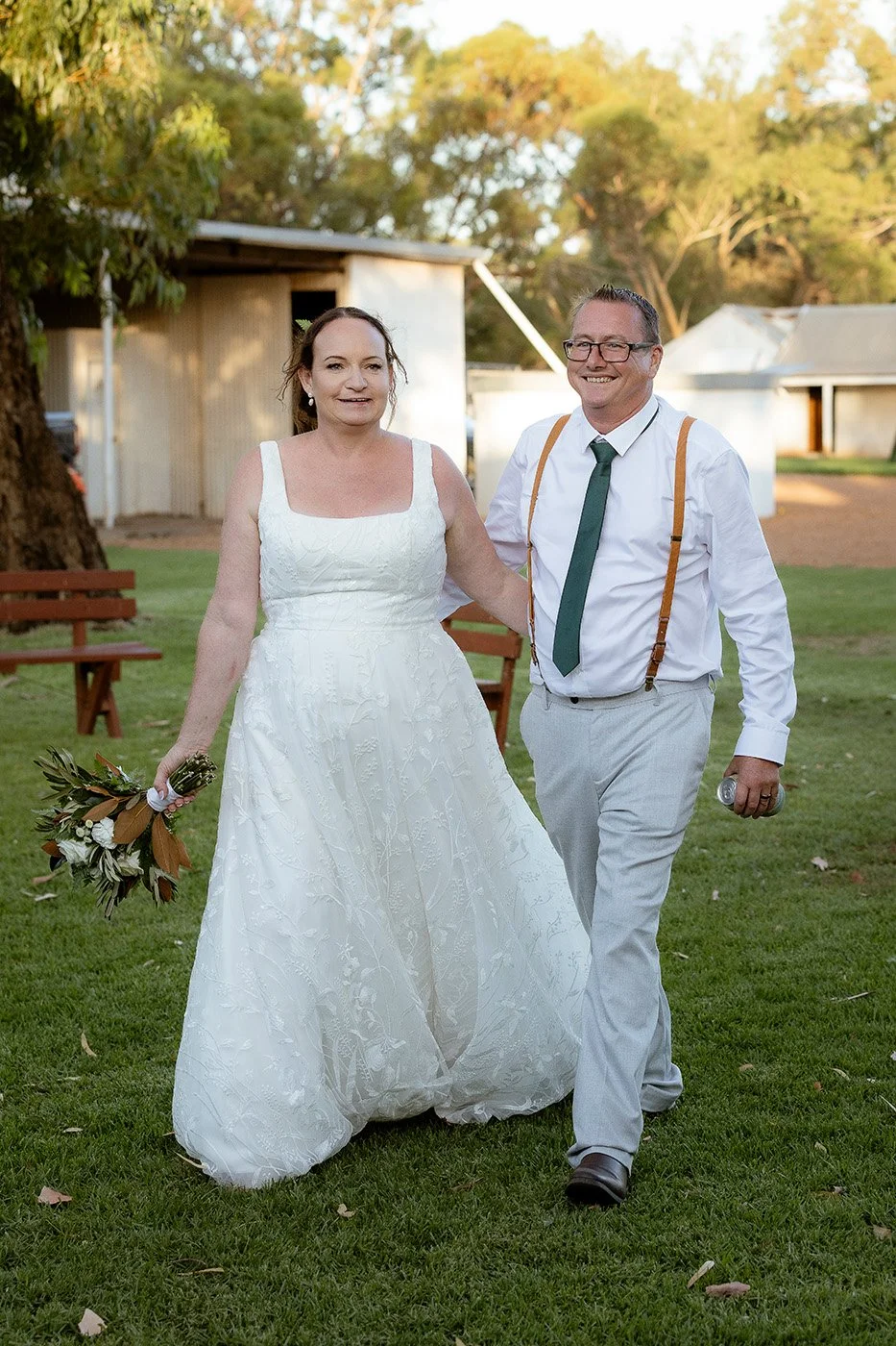 Bride & Groom at wedding reception