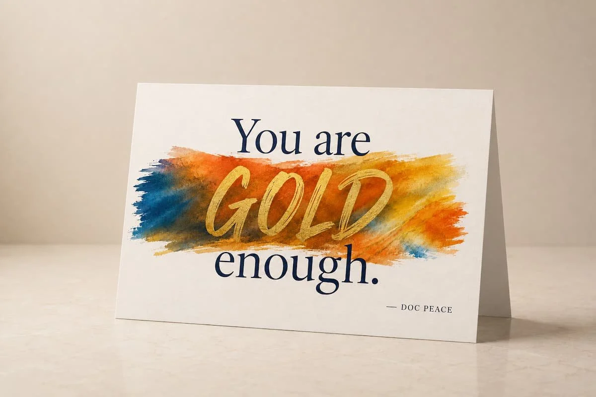 You Are GOLD Enough™ | Floverb™ Keepsake Gift Set