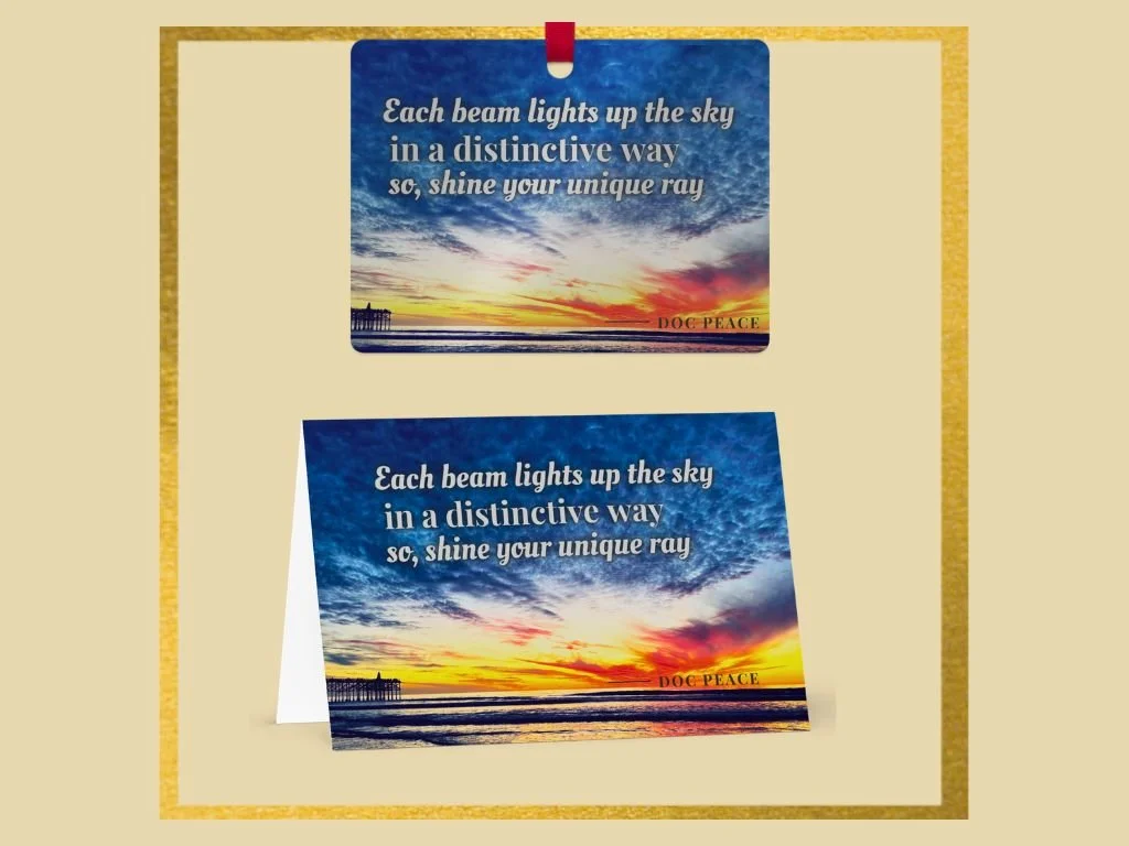 Unique Ray Card + Ornament Keepsake Gift Set