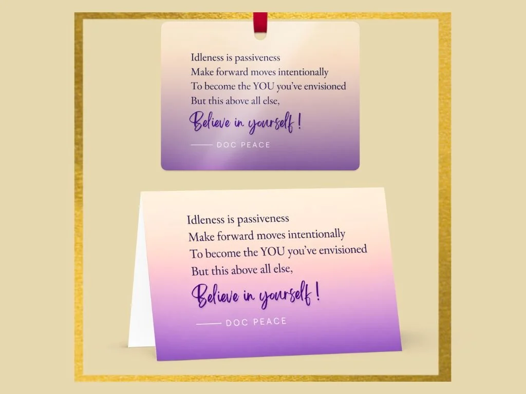 Believe in Yourself Card + Ornament Keepsake Gift Set