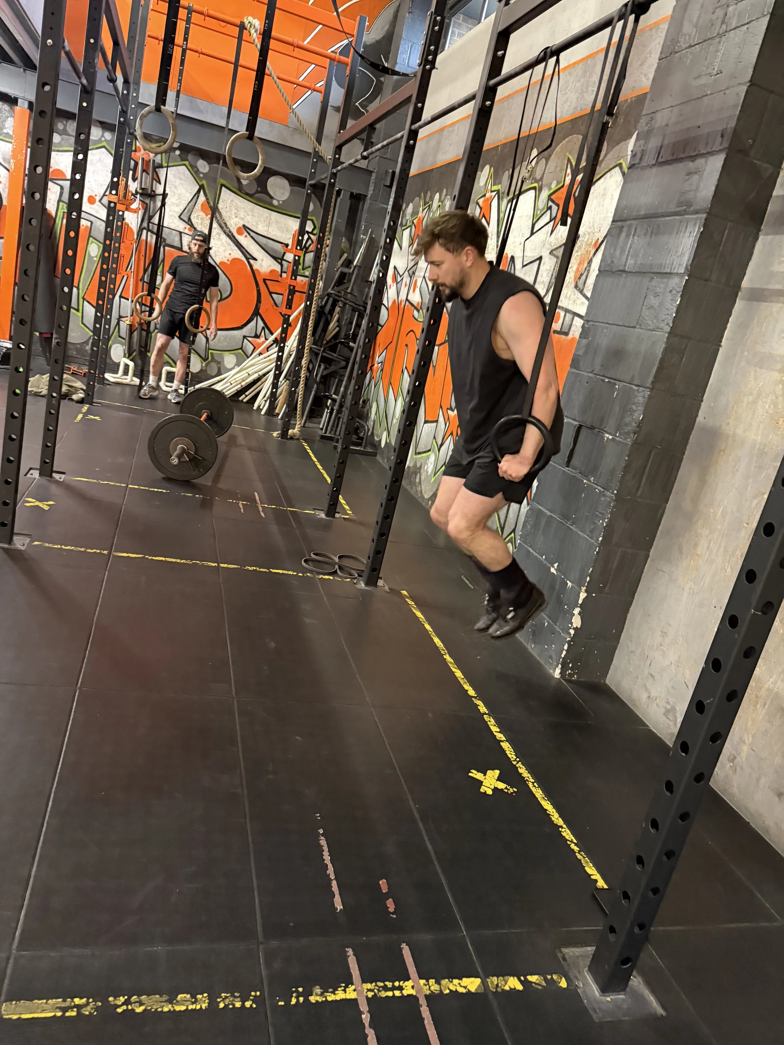 Hybrid fitness class at AFS Andover