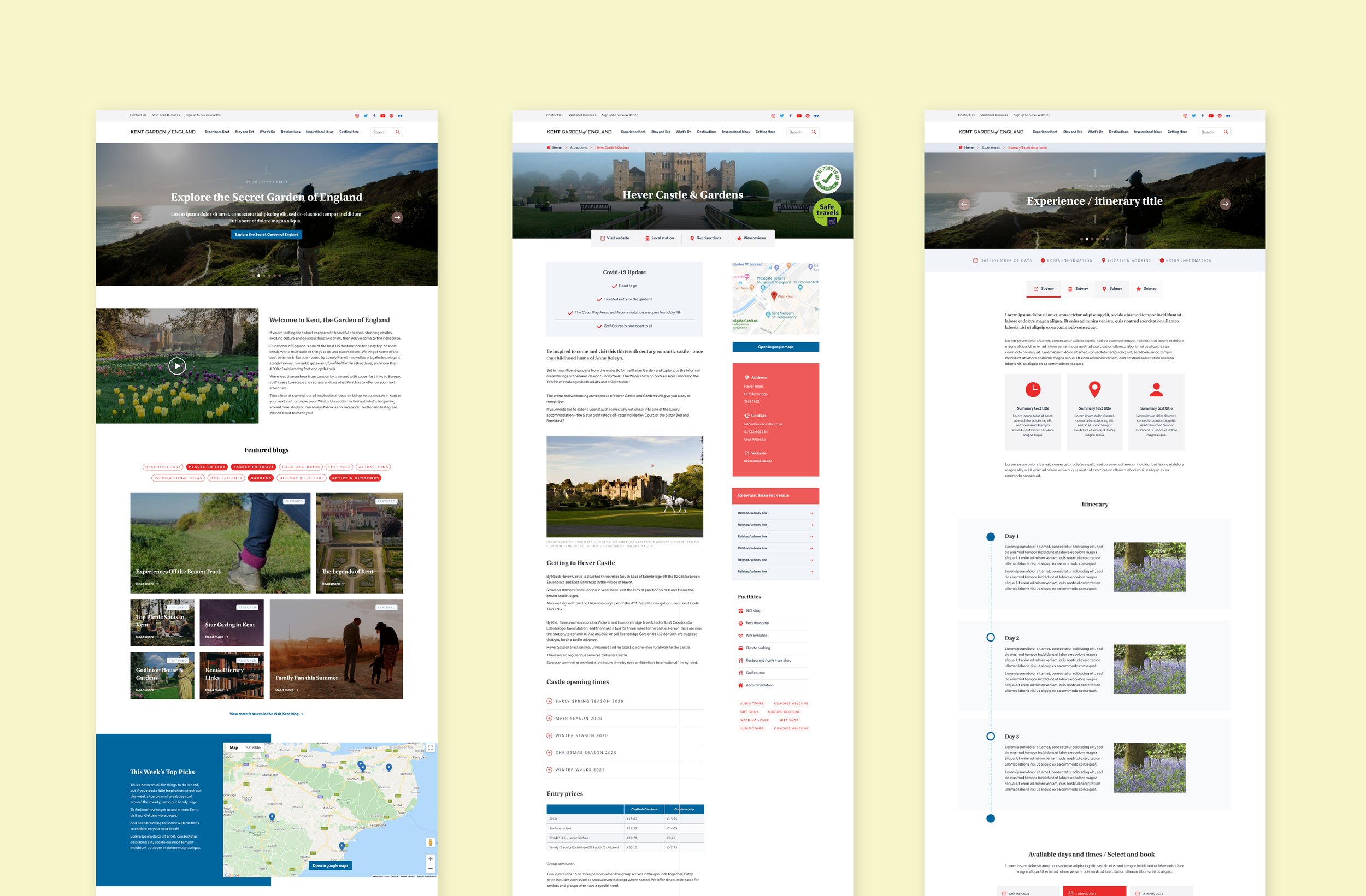 Tourism UI Design